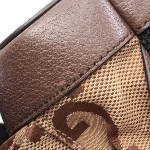 Gucci Backpack Jumbo GG Beige Brown Canvas Leather main image 12